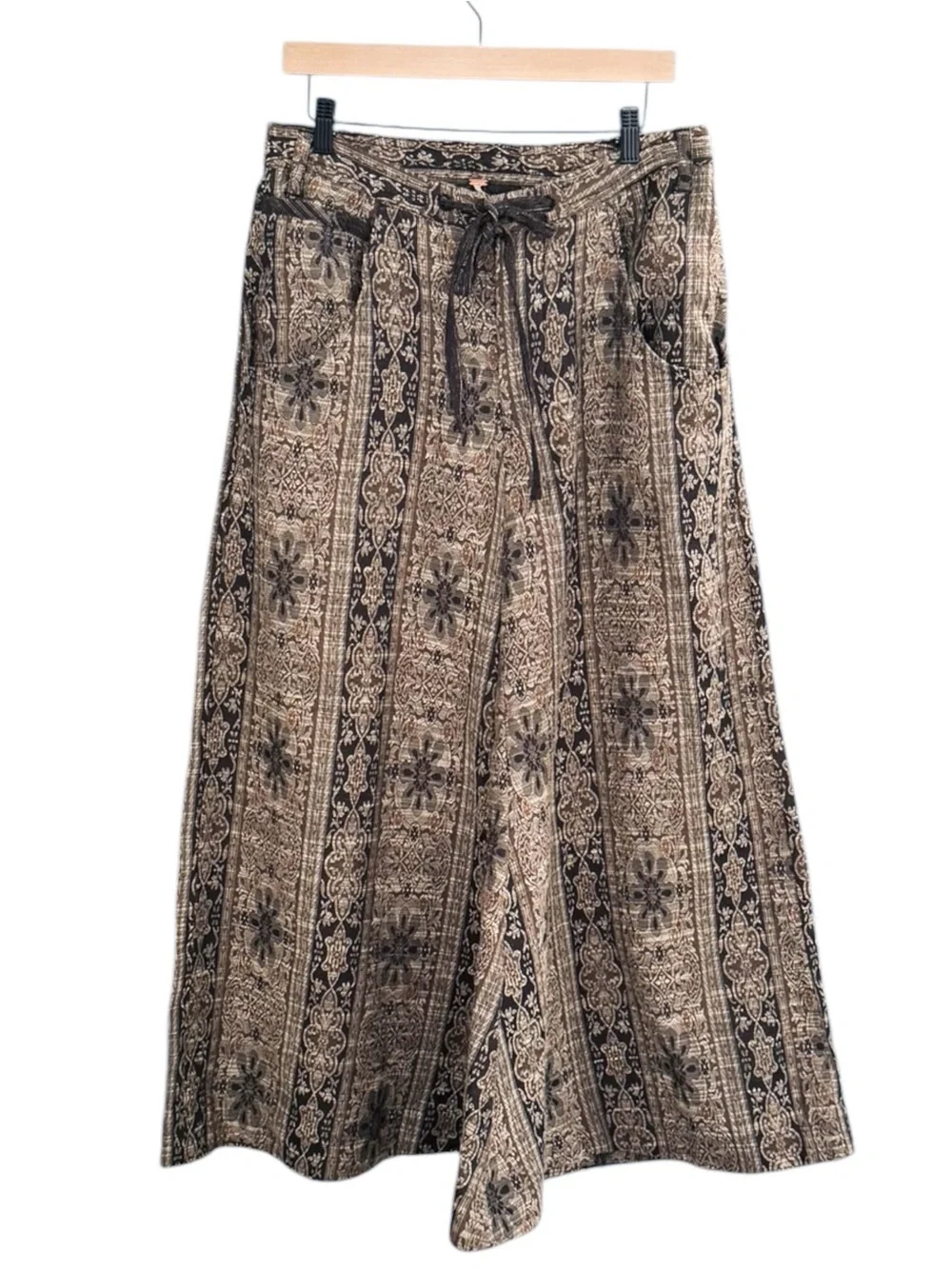Free People Dahlia Wide Leg Pants in Original Combo | 10 NWT